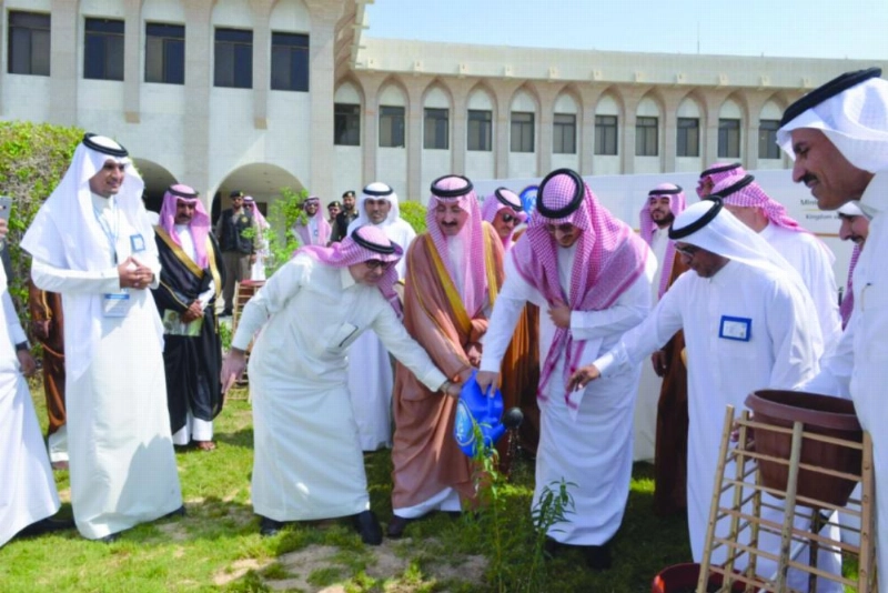 الأمير أحمد يزرع شجرة الأراك