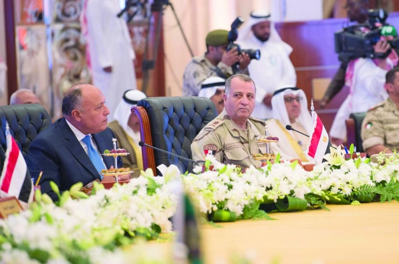 سامح شكري ورئيس الأركان المصري