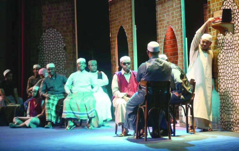 أحد العروض بمسرح جامعة الملك عبدالعزيز (مكة)