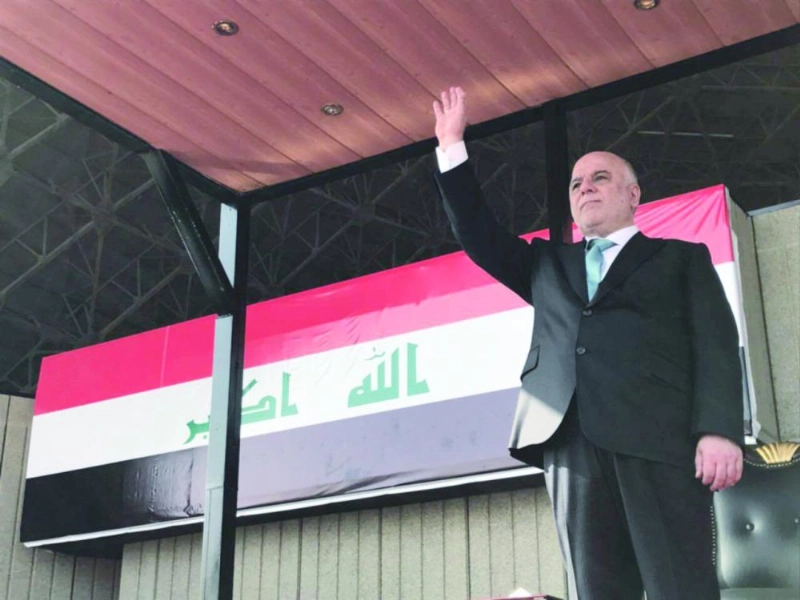 العبادي يعلن من بغداد عن أول انتصار للجيش على تنظيم داعش في الموصل (د ب أ)
