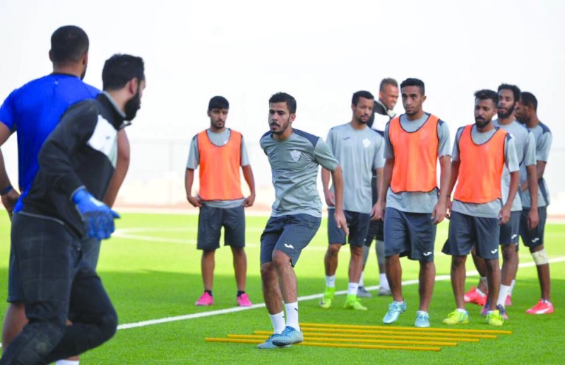 جانب من تحضيرات الطائي للوطني (إعلامي الطائي)