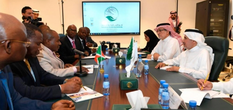 الربيعة مستقبلا النائب الثاني للرئيس البوروندي (واس)