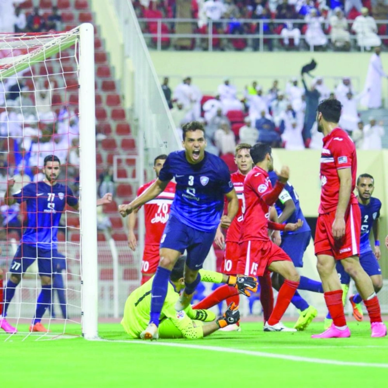 إدواردو يحتفل بأحد أهدافه في البطولة (إعلامي الهلال)