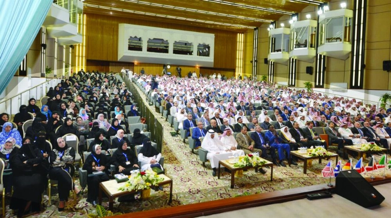 من أعمال المؤتمر الدولي في جامعة نايف (واس)