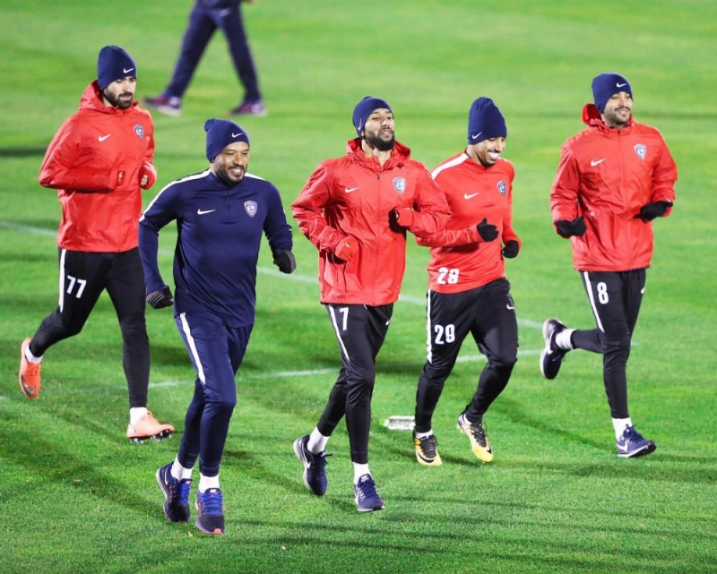 تدريب الهلال أمس برديف سايتاما (إعلامي الهلال)