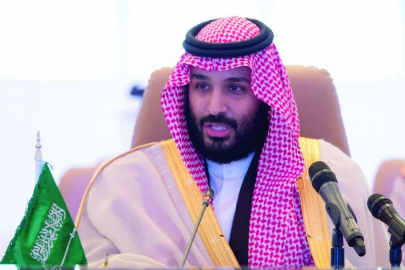 ولي العهد خلال إلقاء كلمته