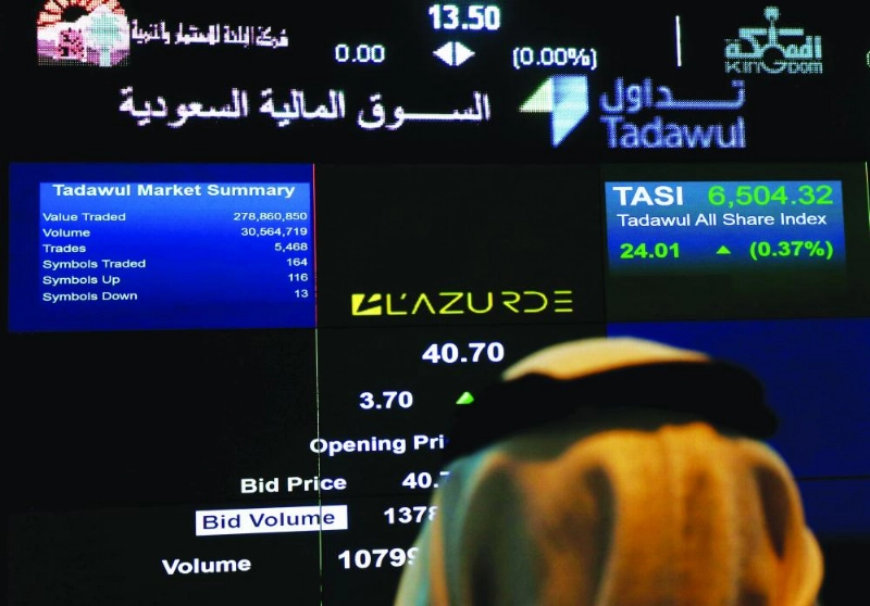 مستثمر يتابع شاشة تداول (مكة)