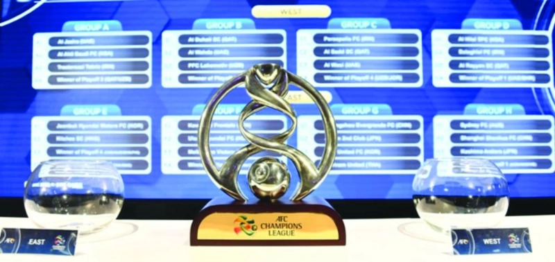 8 مجموعات في دوري أبطال آسيا (مكة)
