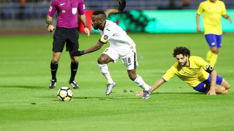 فهد المولد خلال مواجهة سابقة أمام النصر (إعلامي الاتحاد)