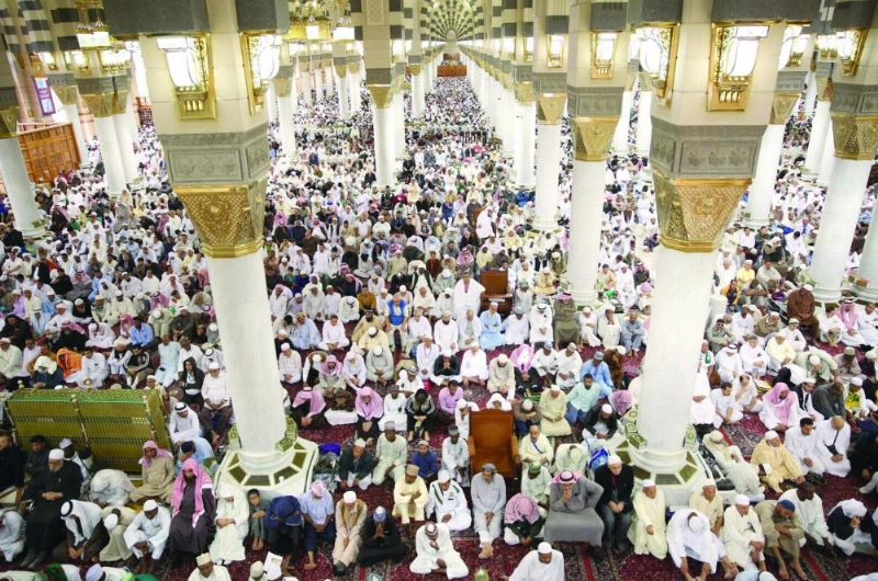 من خطبة الجمعة في الحرم النبوي (واس)