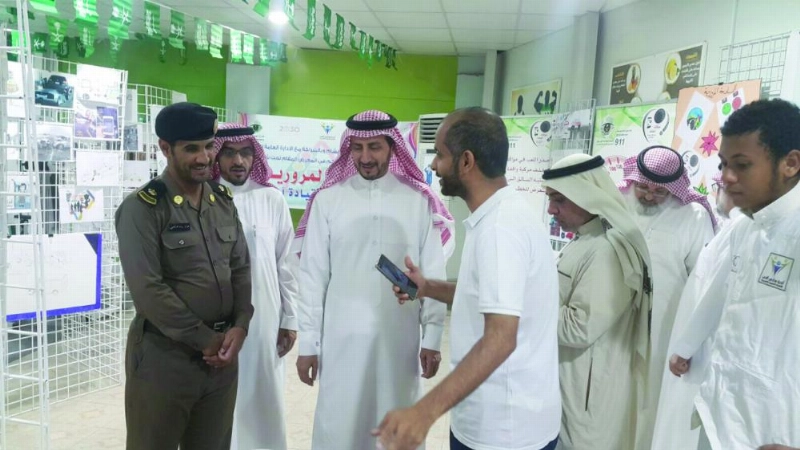 تدشين معرض السلامة المرورية بمركز حي الهجرة (مكة)