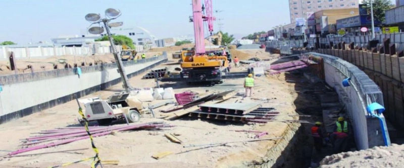 من الأعمال في نفق طريق الملك عبدالعزيز بنجران (واس)