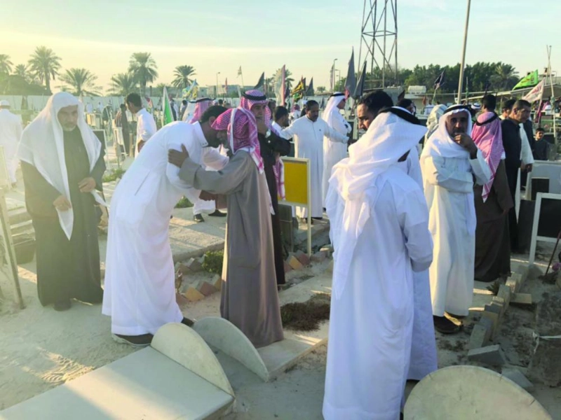 جانب من تلقي التعازي