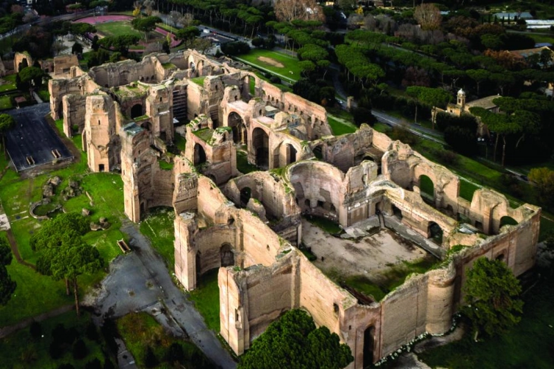حمامات كاراكالا (Tour in Rome)