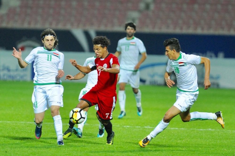 العراق في مباراته أمام اليمن (كونا)