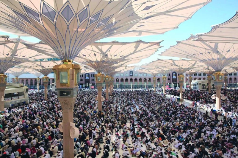 صلاة الجمعة من الحرم النبوي (واس)