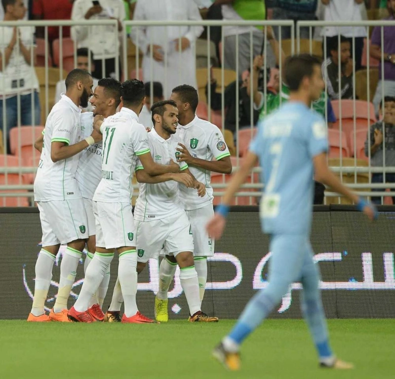 فرحة الأهلي بالفوز على الباطن اليوم (ياسر بخش)