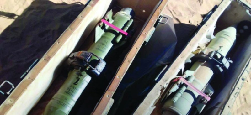 من الصواريخ المصادرة (تويتر)
