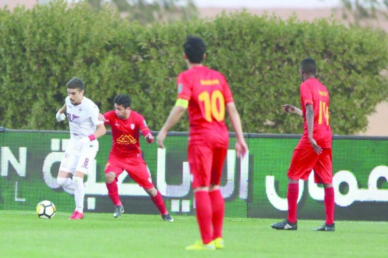 الفيصلي والنجوم أمس في المجمعة (الاتحاد السعودي)