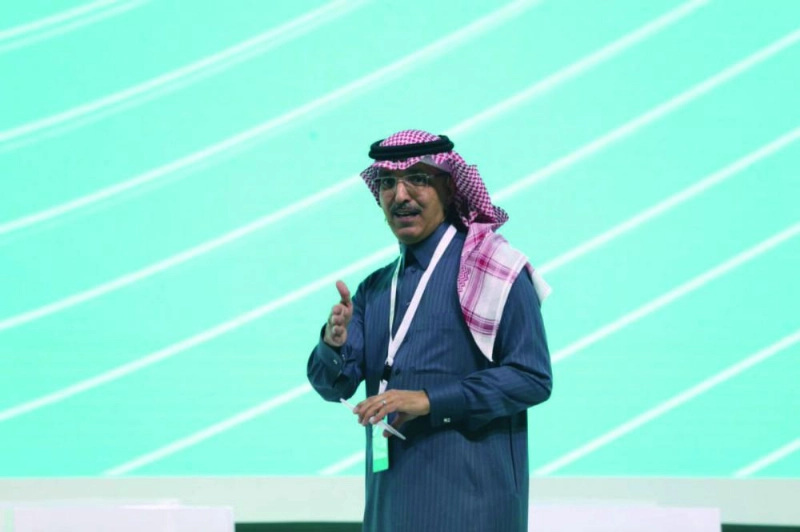 الجدعان متحدثا في المناسبة (تويتر)