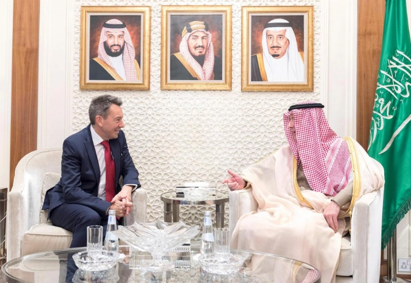 الجبير وبيتر ماورير بالرياض (واس)