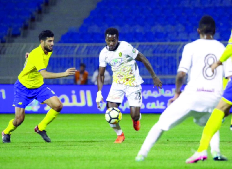 أحد في مباراته الماضية أمام النصر (إعلامي أحد)