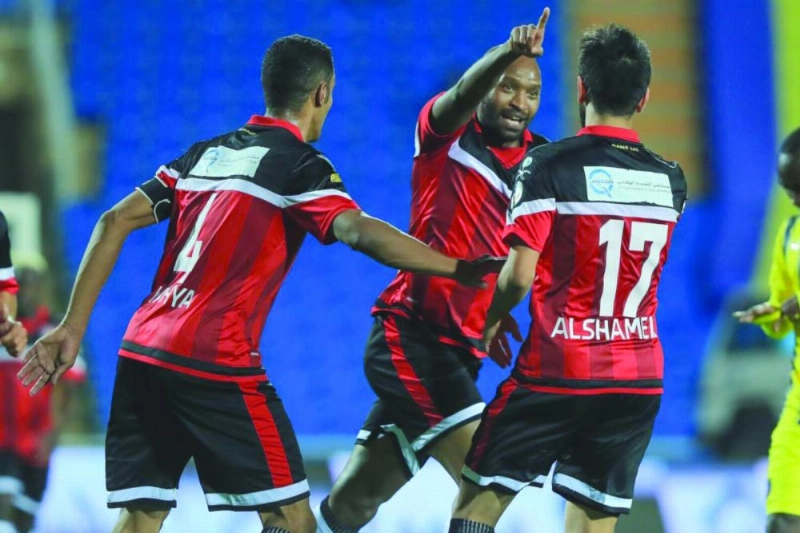 فرحة شيكابالا بهدفه في الباطن أمس (إعلامي الرائد)
