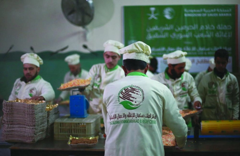 مطبخ سعودي يعد وجبات غذائية للمنكوبين في الغوطة