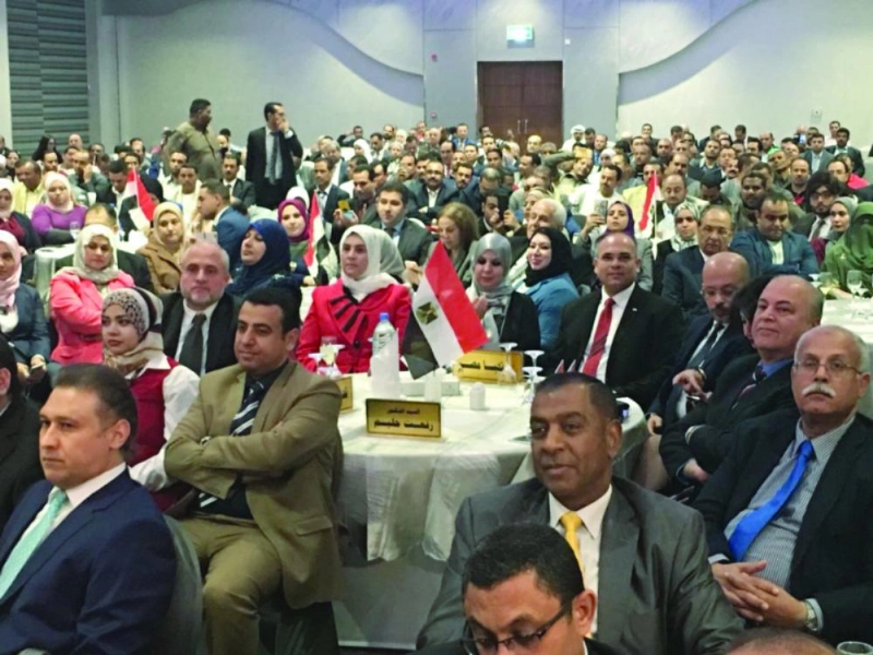 تجمع مصري في الكويت استعدادا للانتخابات الرئاسية (وزارة الهجرة المصرية)