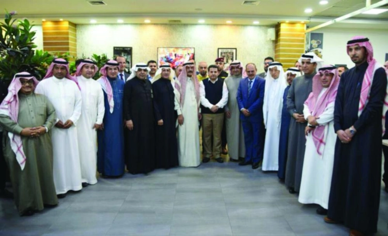 وزير الداخلية العراقي قاسم الأعرجي مع الوفد الإعلامي السعودي (مكة)
