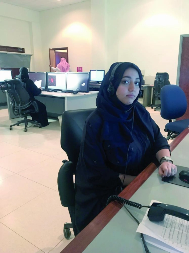 إحدى الفتيات خلال البرنامج التدريبي (مكة)