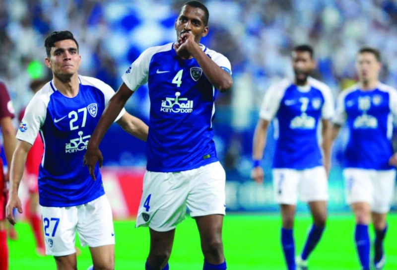 الزوري محتفلا بهدفه في الريان (إعلامي الهلال)
