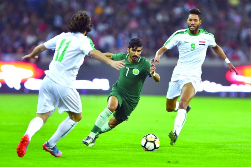 جانب من ودية الأخضر الأخيرة أمام العراق (الاتحاد السعودي)