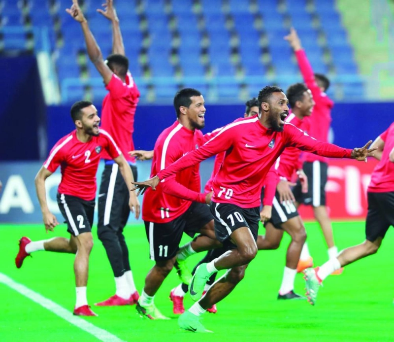 حصة تدريبية سابقة للهلال (إعلامي الهلال)