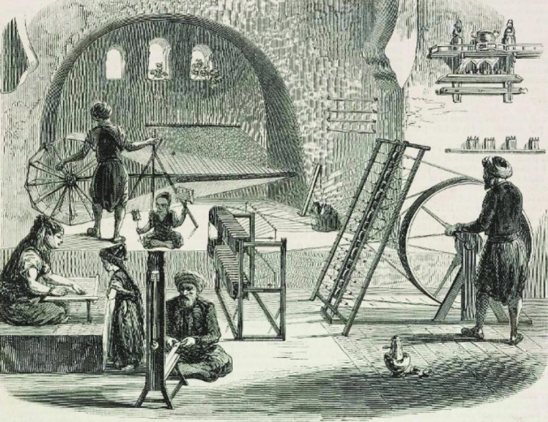 النسج عام 1852