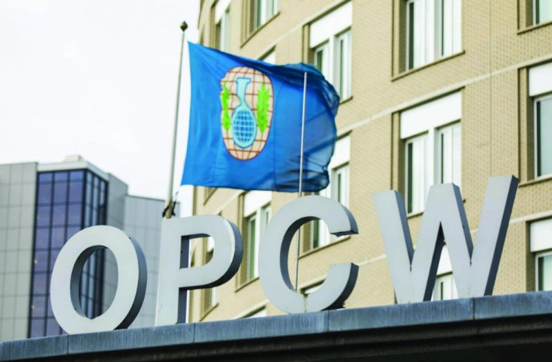 epa06644839 An exterior view on the headquarters of the Organisation for the Prohibition of Chemical Weapons (OPCW) in The Hague, The Netherlands, 04 April 2018. The OPCW Executive Council will hold a meeting on 04 April 2018 on request by Russia on the Skripal poisoning case. EPA/Bart Maat
