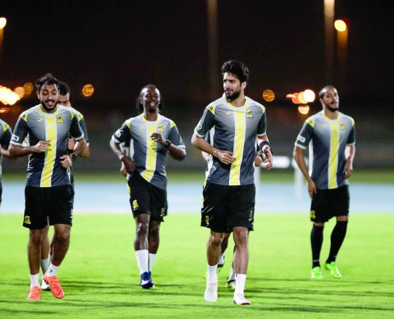 من تدريبات فريق الاتحاد (إعلامي الاتحاد)