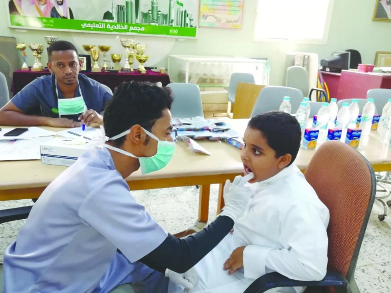 من مبادرات مدرسة بلا تسوس (مكة)