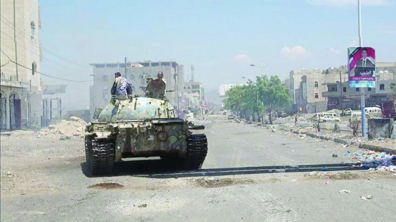 معارك عنيفة تجري في وادي الزنوج ومحيط جبل الوعش وشارع الأربعين، شمال محافظة تعز (اليمن الآن)