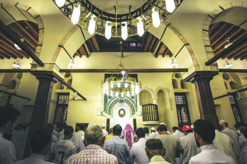 أحد المساجد التاريخية المعاد ترميمها (واس)