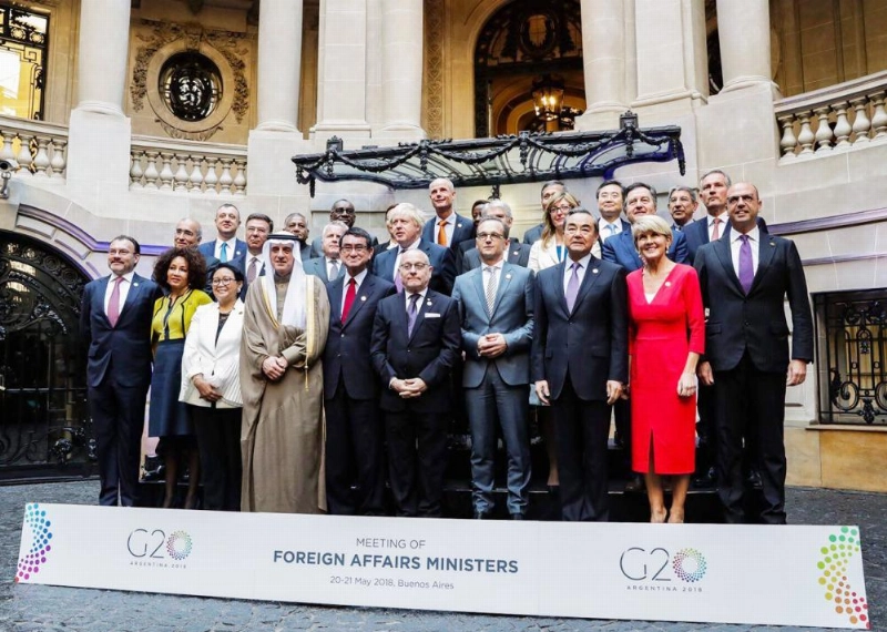 وزراء خارجية دول مجموعة العشرين G20 (واس)