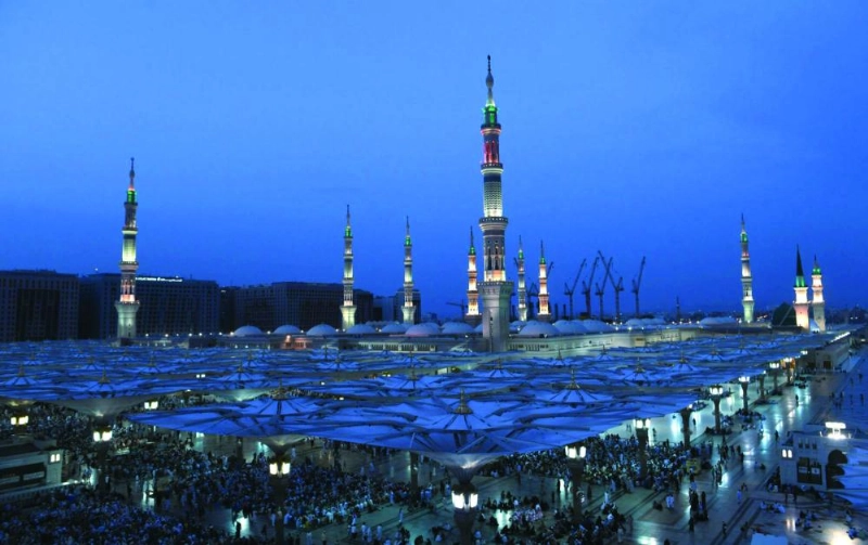 المسجد النبوي كما بدا أخيرا (واس)