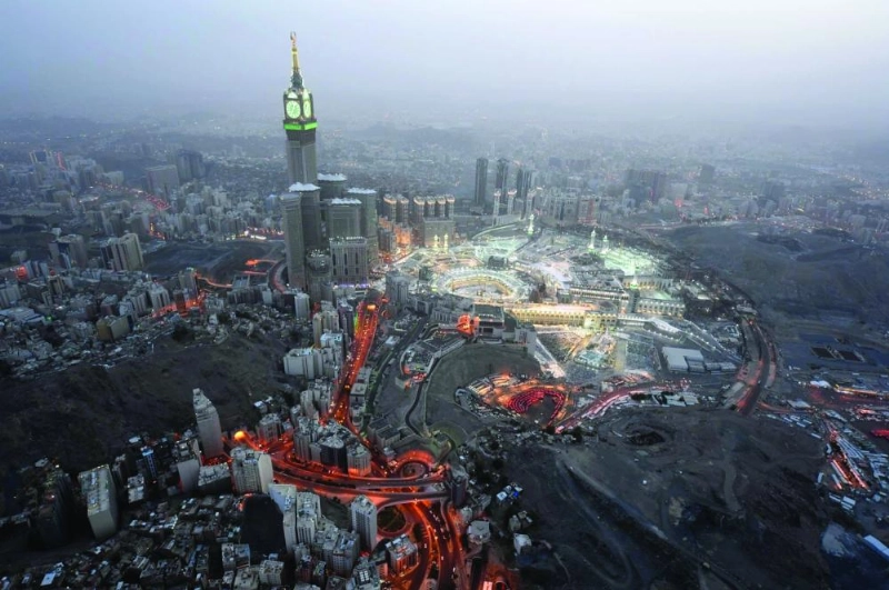 صورة جوية للمسجد الحرام أمس (واس)