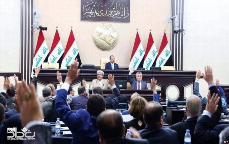 من جلسة البرلمان العراقي أمس (بغداد اليوم)
