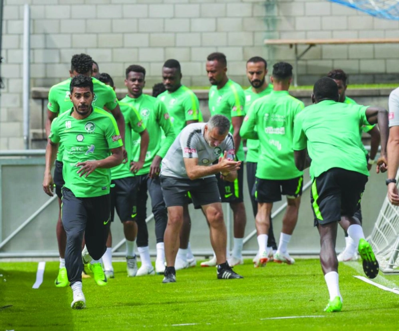 تدريبات المجموعة غير المشاركة بصفة أساسية أمام إيطاليا (الاتحاد السعودي)