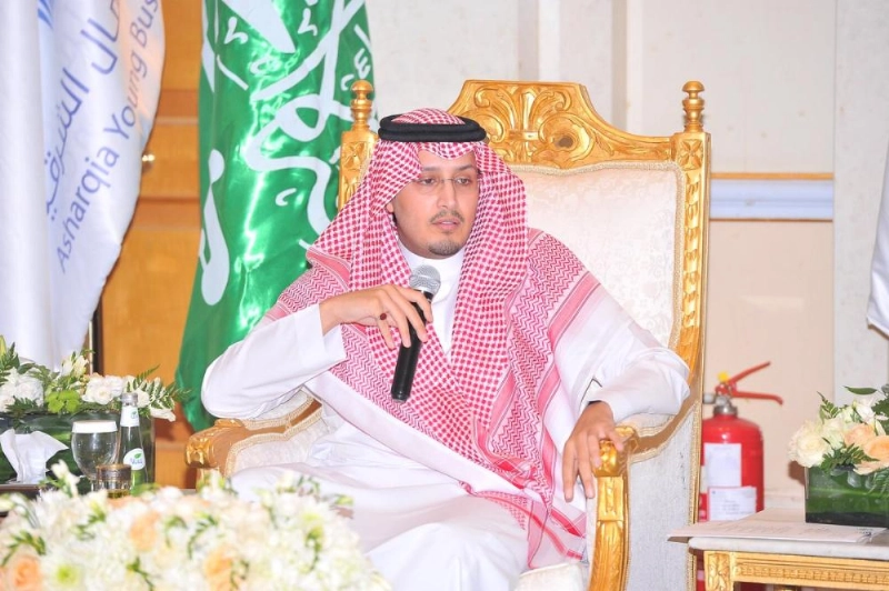 أحمد بن فهد متحدثا باللقاء (غرفة الشرقية)