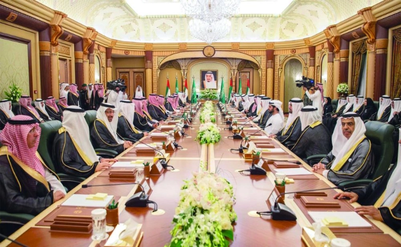 الأمير محمد بن سلمان والشيخ محمد بن زايد خلال الاجتماع التنسيقي (واس)