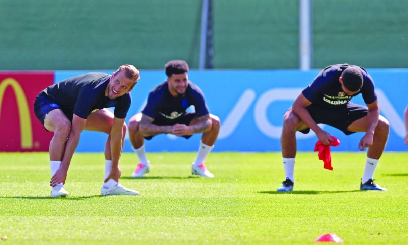 من تدريبات المنتخب الإنجليزي (إ ب أ)