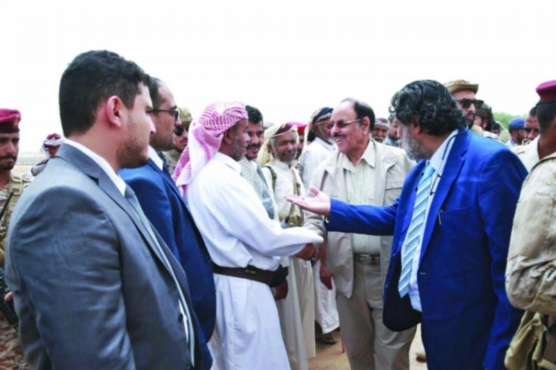علي الأحمر خلال الجولة (تويتر)