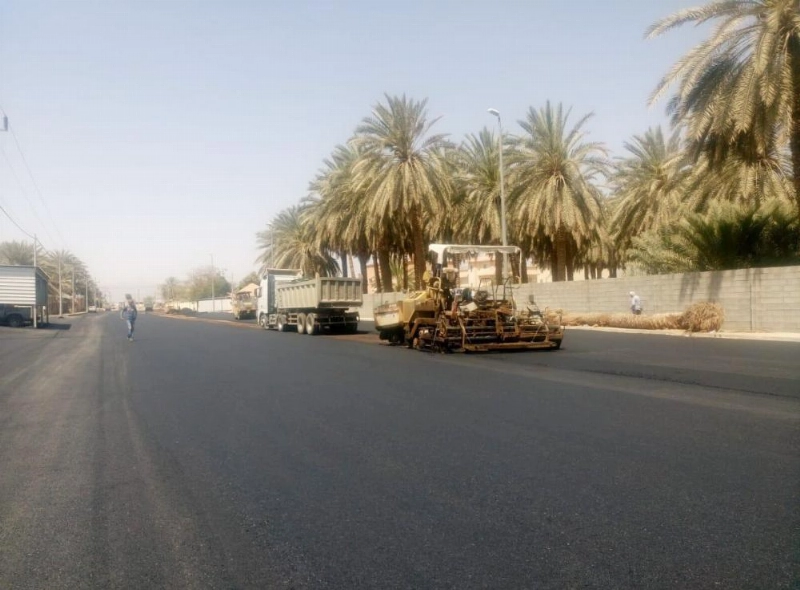 من أعمال السفلتة في نجران (واس)